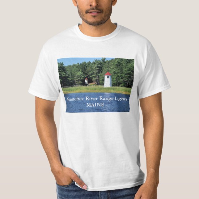 Luces de la cordillera del río Kennebec, camiseta  (Anverso)