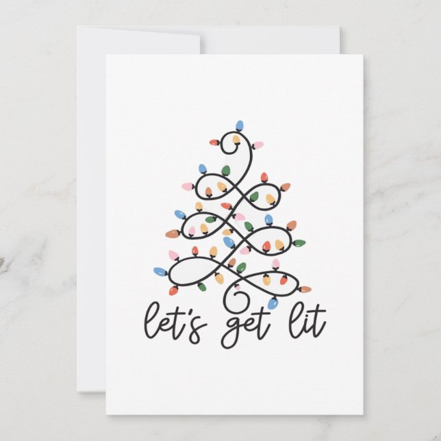 Luces de Navidad Clásicas Let's Get Lit (Anverso)