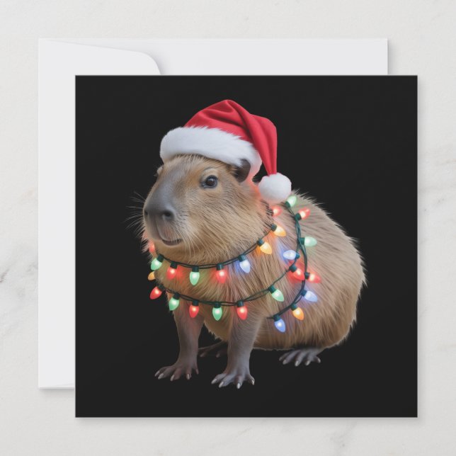 Luces de Navidad de Capybara Navidad Cappy  (Anverso)