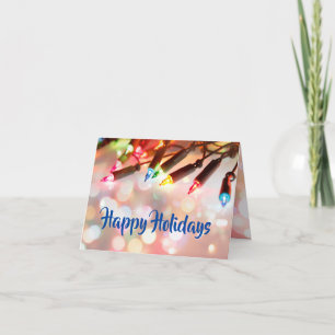 Luces de Navidad de destellos multicolores con bok