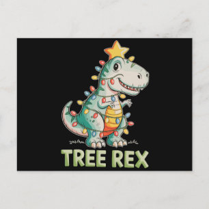 Luces de Navidad de Dinosaurio Rex T Rex de árbol