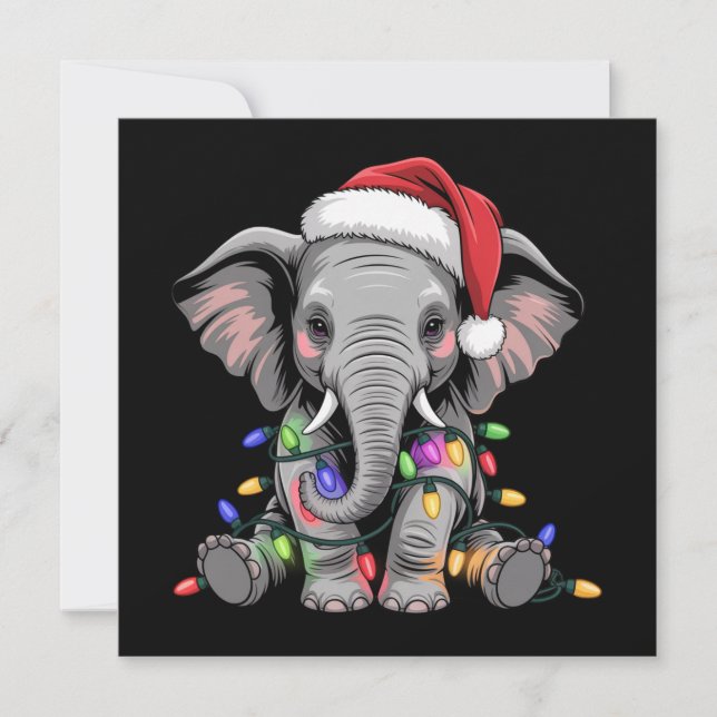 Luces de Navidad de Elefante Fiesta de Navidad Ani (Anverso)