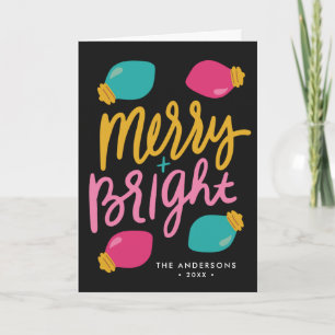 Luces de Navidad Merry and Bright sin foto