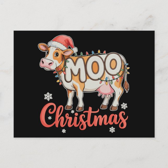 Luces de Navidad MOO Vaquero Granja Vaca (Anverso)