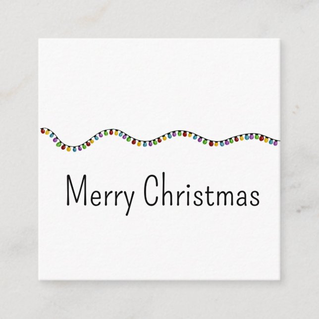 Luces de Navidad Vintage Brillantes Tarjeta de Vac (Anverso)