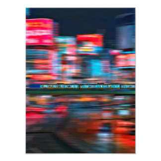 Luces de neón de la foto de Kabukicho Print(M)