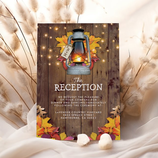 Luces de Otoño de Boda de Recepción Rústica (Subido por el creador)
