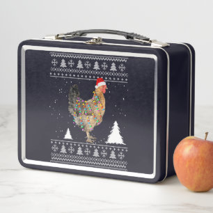 Luces de pollo con Navidades de Santa Hat Pajamas