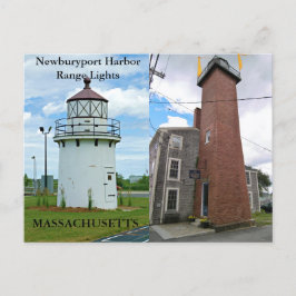 Luces de rango del puerto de Newburyport, postal m