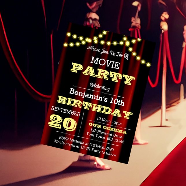 Luces de Teatro Amarillas Invitación para Todas la (Subido por el creador)