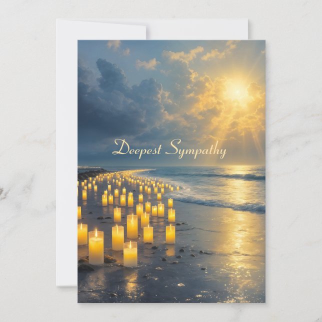 Luces de velas en la costa en la oscuridad, simpat (Anverso)