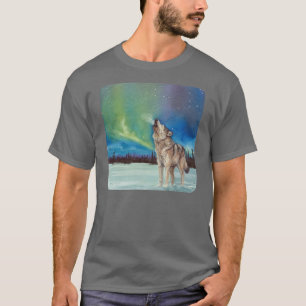 Luces del baile que gritan la camiseta del lobo
