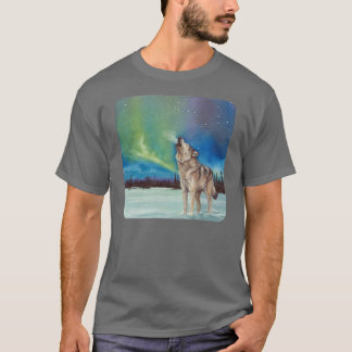 Luces del baile que gritan la camiseta del lobo