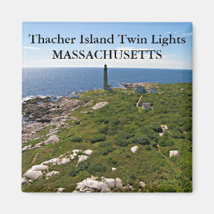 Luces del gemelo de la isla de Thacher, imán de