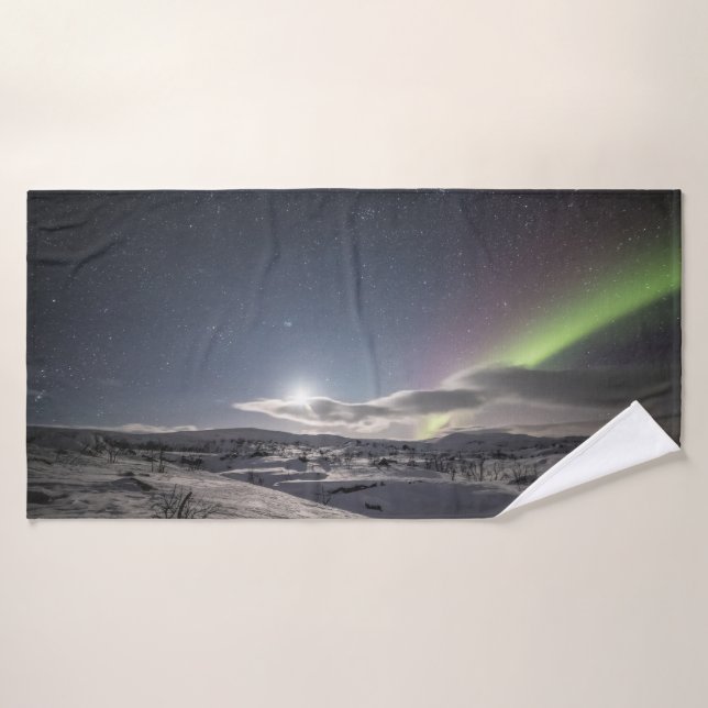 Luces del Norte Escandinavia (Toalla de baño)