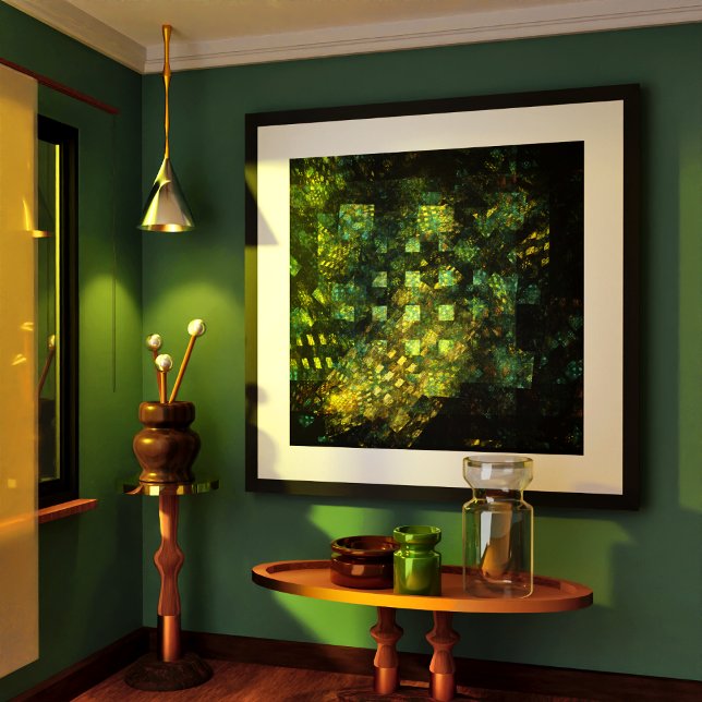 Luces en la ciudad Resumen arte (Lights in the City Abstract Art Poster)