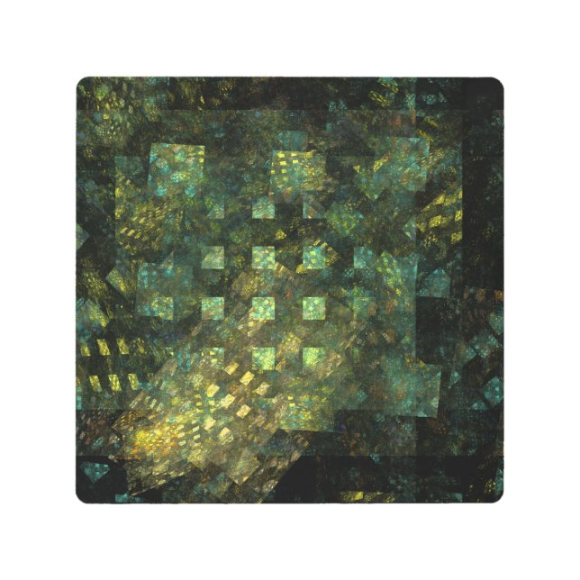 Luces en la ciudad resumen arte mural Metalizado (Anverso)