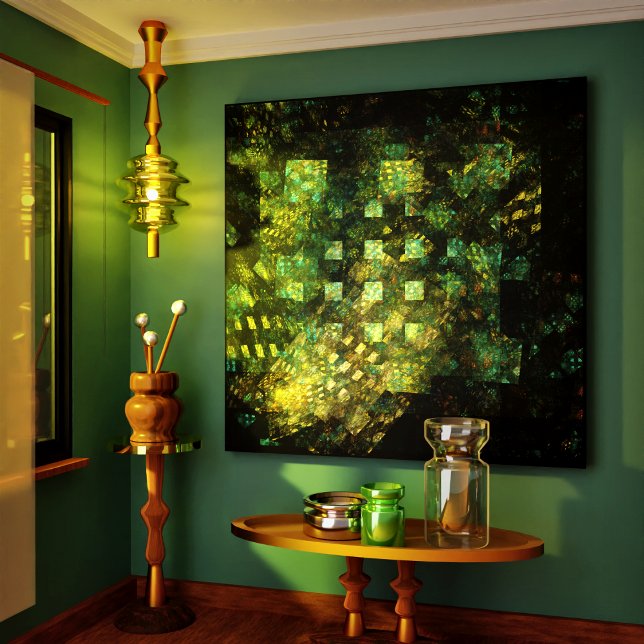 Luces en la ciudad Resumen Impresión de lienzo env (Lights in the City Abstract Wrapped Canvas Print)