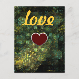 Luces en la postal de amor de la ciudad