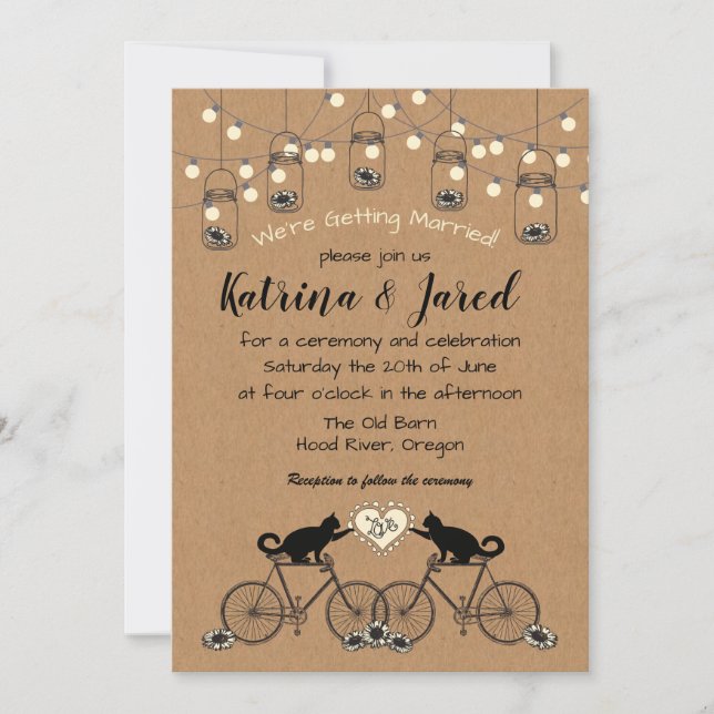 Luces fiestas, gatos, bicicletas y la invitación a (Anverso)