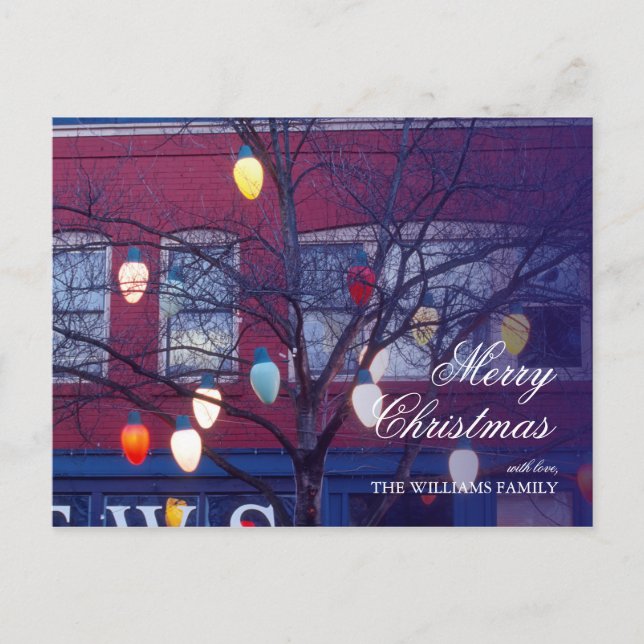 Luces gigantes del árbol de navidad en Seattle (Anverso)