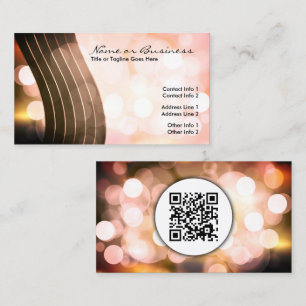 luces intermitentes con código QR tarjeta de prese