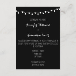 Luces Invitaciones a la boda moderna