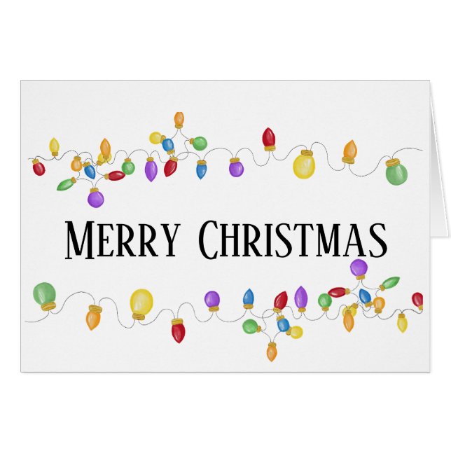 Luces navideñas brillantes (Anverso (Horizontal))