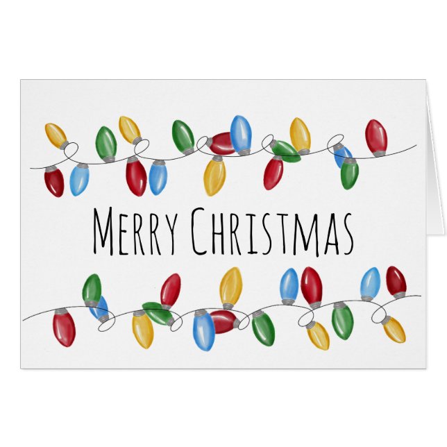 Luces navideñas brillantes (Anverso (Horizontal))