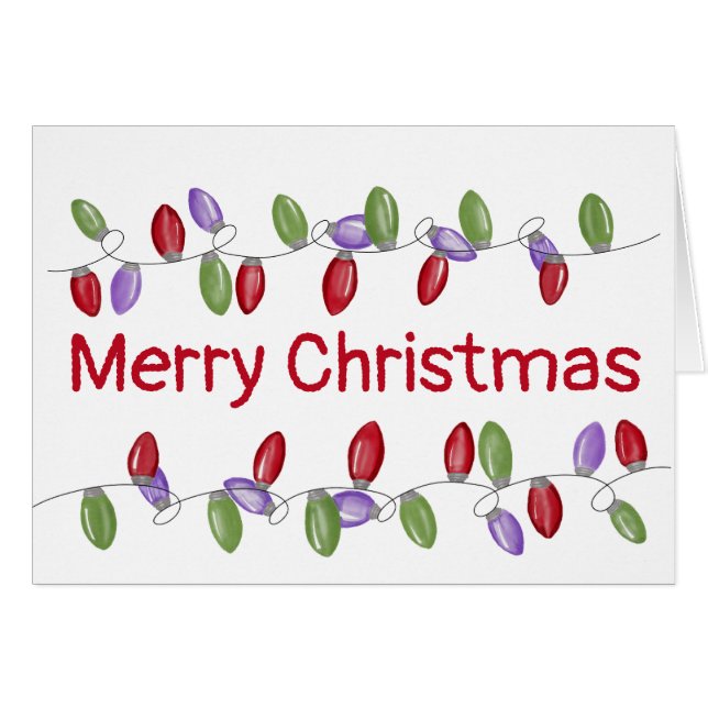 Luces navideñas brillantes (Anverso (Horizontal))