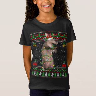 Luces navideñas Estilo suéter feo Santa Aardvark C
