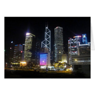 luces nocturnas de hong kong