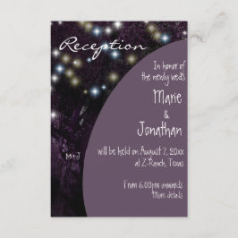 Luces nocturnas de roble Recepción de bodas