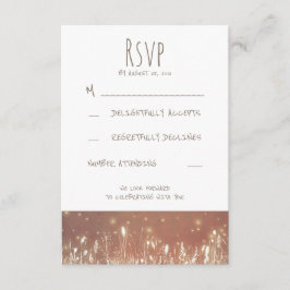 Luces Nocturnas Luciérnagas RSVP de Boda Rústica