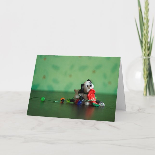 ¡Luces, Paro, Acción! Tarjeta de navidad (Anverso)