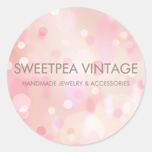 Luces Pastel coloridas Pegatina de Bokeh Personali (Anverso)