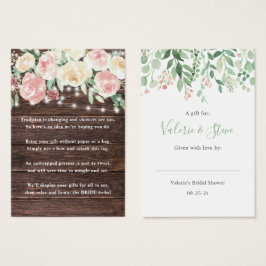 Luces rusticas No envolver la etiqueta de regalo d