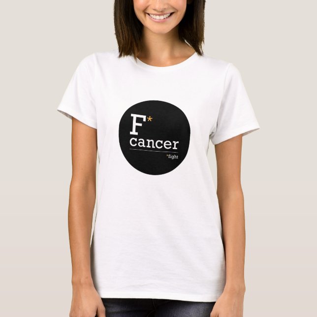 lucha contra el cáncer simple camiseta (Anverso)