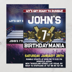 Lucha contra el tema de la invitación a la fiesta