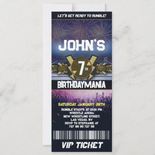 Lucha contra el tema de la invitación a la fiesta