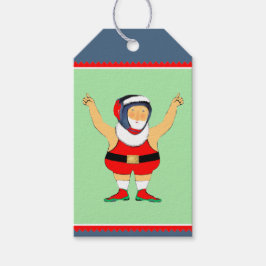 Lucha contra las etiquetas de regalo de Navidad