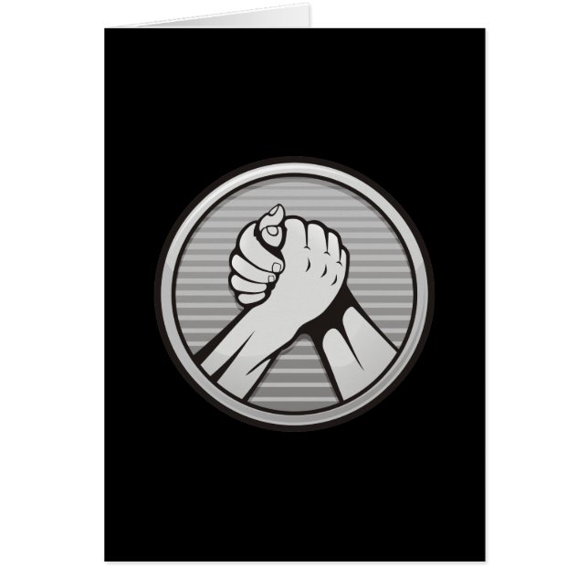 Lucha de brazos Plata (Frente)