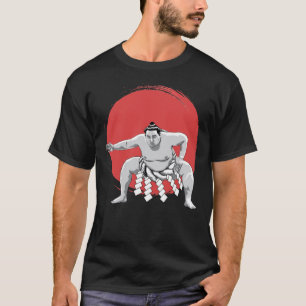Lucha de sumo japonesa en camiseta de Tokio, etc c