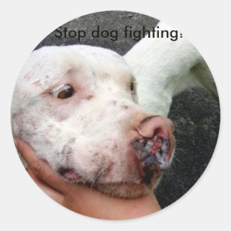¡Lucha del perro de parada! pegatinas