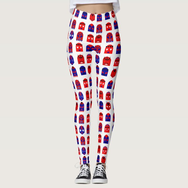 lucha libre mascarillas leggings (Anverso)