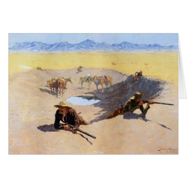 Lucha para el agujero de agua (Anverso (Horizontal))