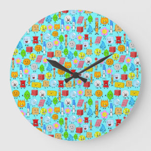 lucha por el reloj de pared de patrón de isla de s