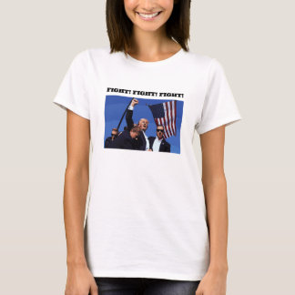 ¡Lucha Trump! Camiseta de manga corta para mujeres