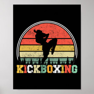 Luchador de Kickboxing Vintage Artista de MMA Arte