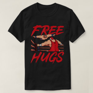 Luchador Divertido Camiseta de Abrazos Gratis Brom